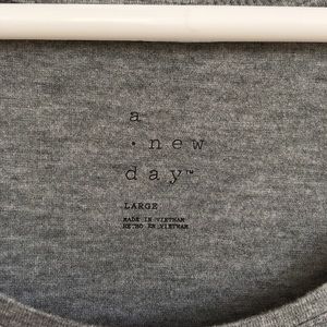 a new day Tops - Gray Scoop-Neck Tee a new day Tops - Gray Scoop-Neck Tee
